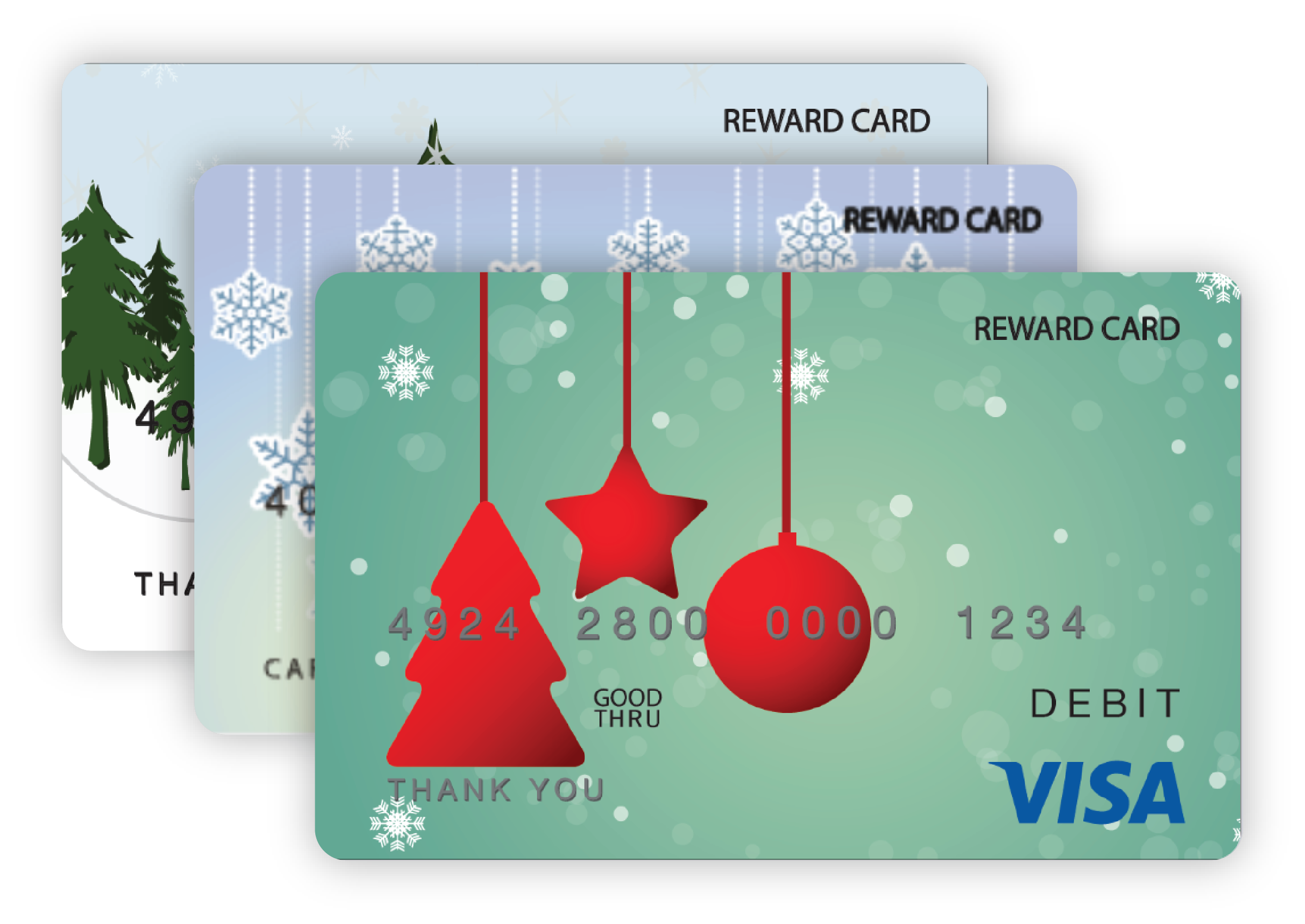 holiday employee reward card designs