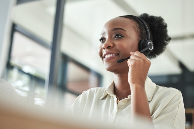 utility customer service representative at work and paid via dashpay