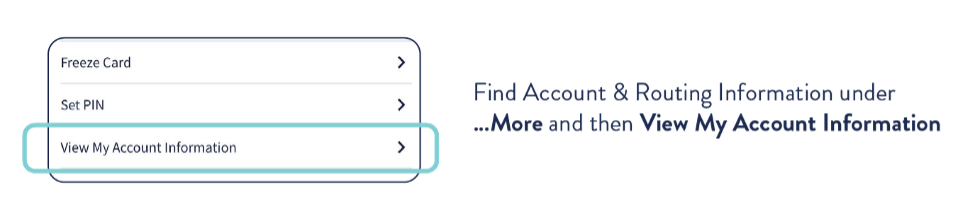 account information mydashcard app