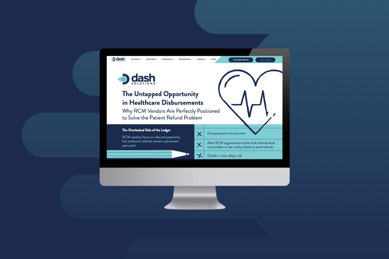 untapped disbursements Infographic for Healthcare RCM patient refunds